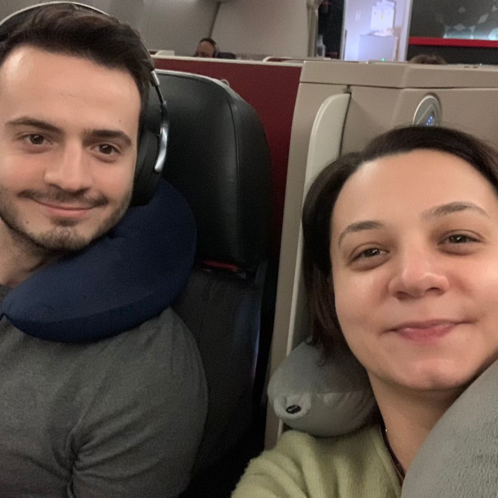 Bediz and Ugur, co-founders of Wetcat, are on a plane moving to US from Turkey