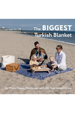 Original Turkish Blanket - Aqua