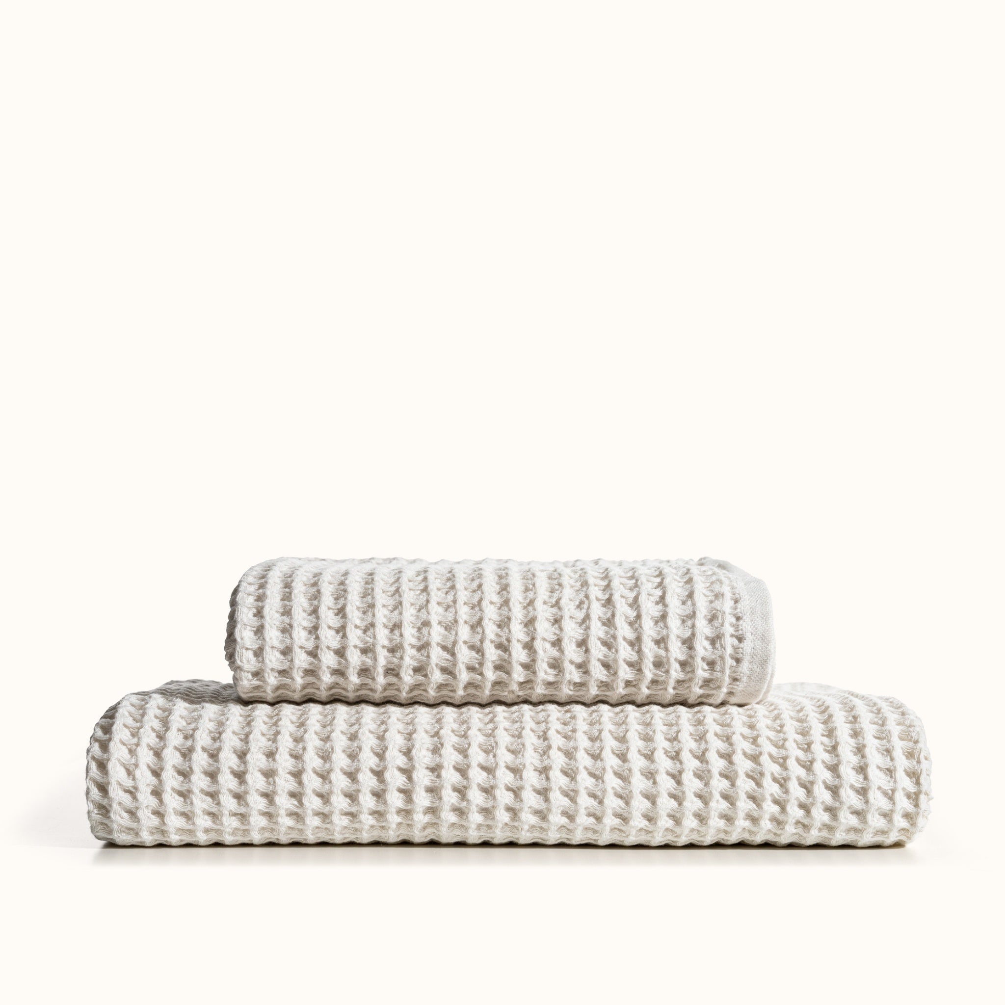 Waffle Towels - Cream