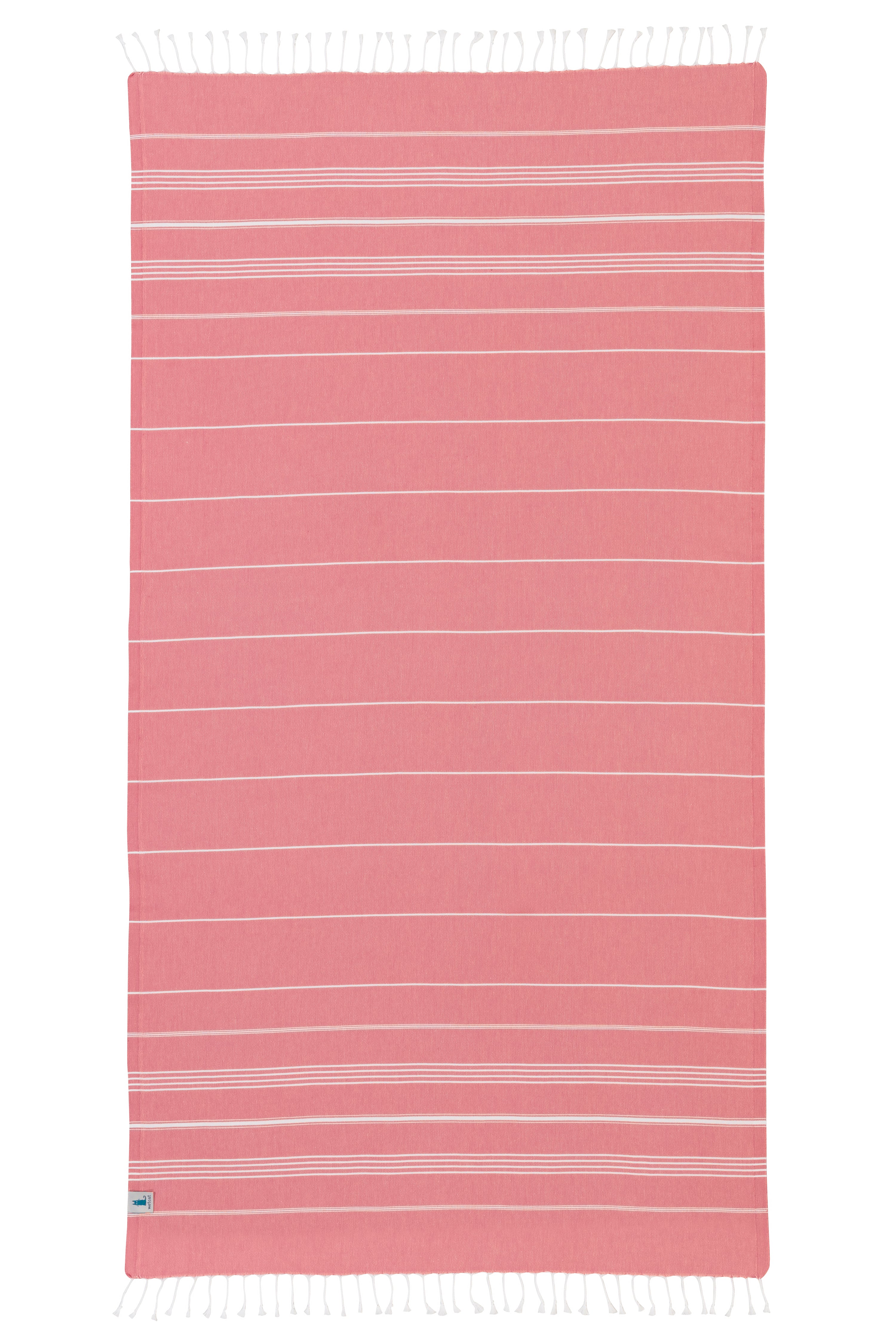 Darling Spring Coral Stripe Turkish Towel - Pink