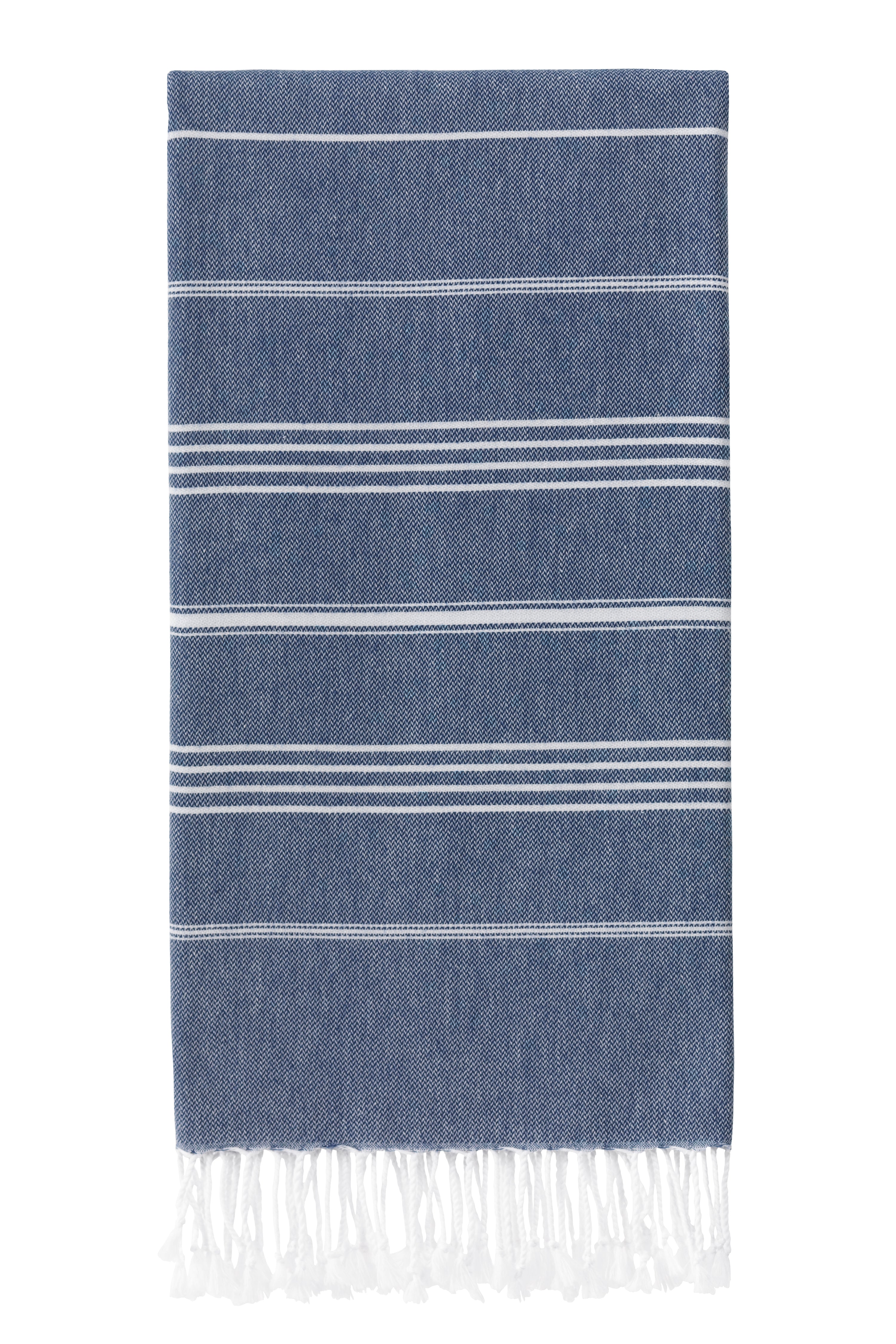 Turkish Cotton Beach Towel, Bath Towels for Bathroom - Wear Sierra Navy