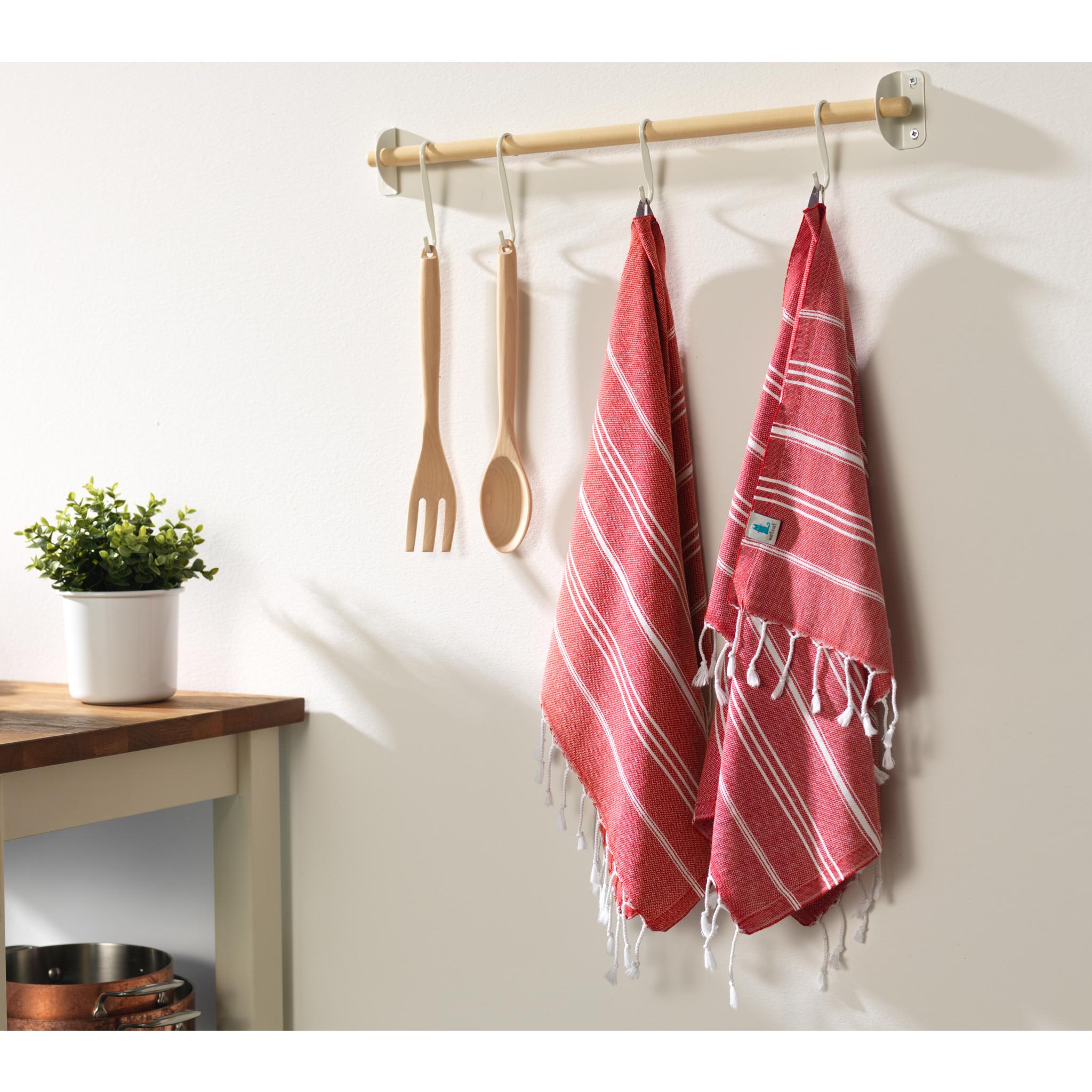 WETCAT Turkish Hand Towels with Hanging Loop (20 x 30) - Set of 2